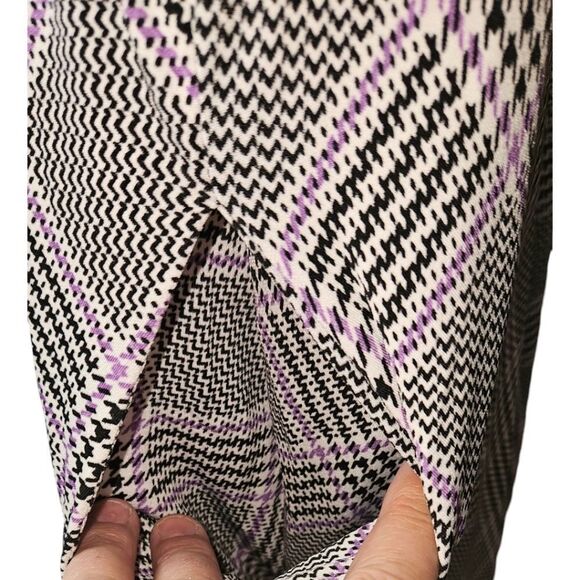 TORRID PLUS SIZE Purple, Black & White Plaid Wrap Dress 3X - Picture 5 of 16